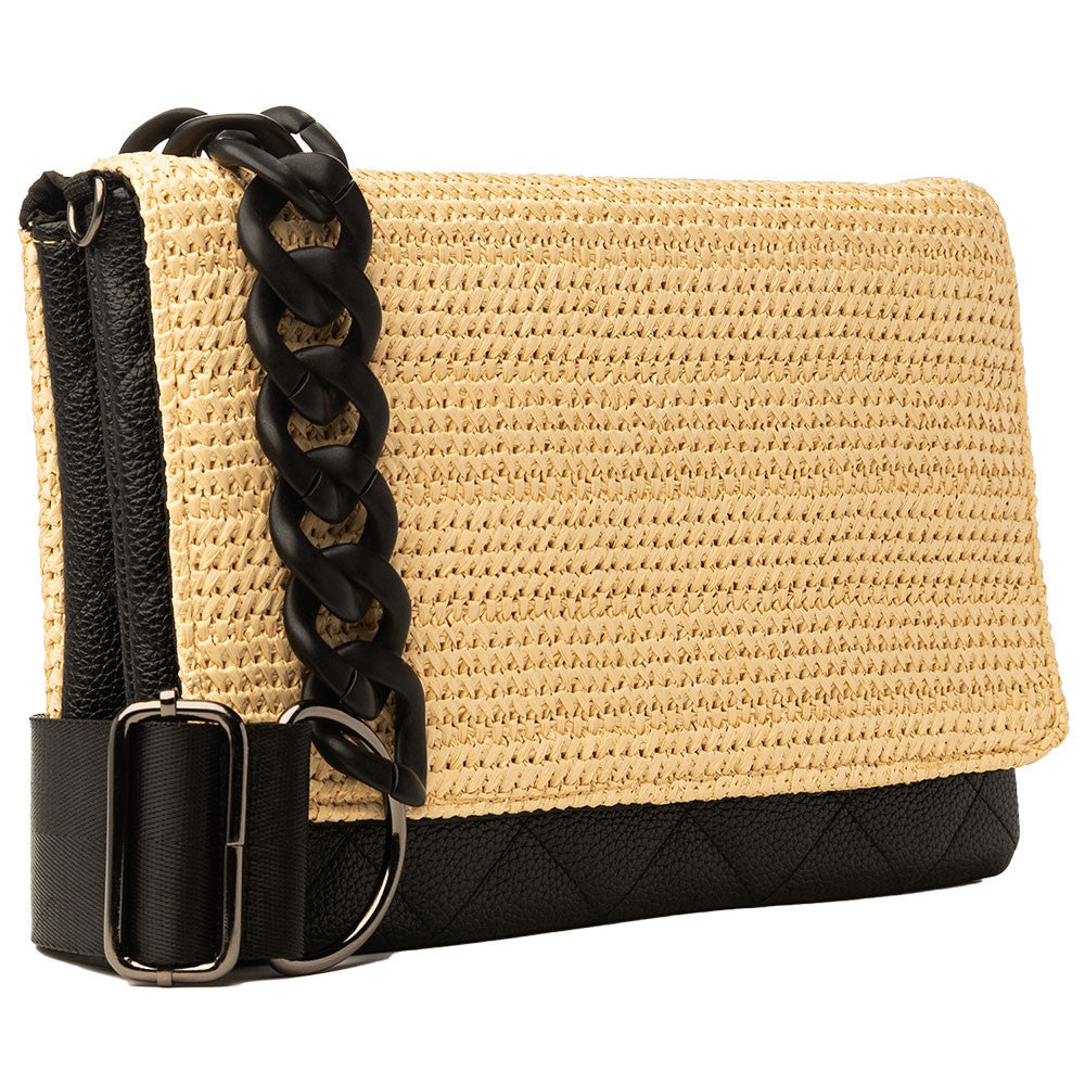Calaycafe Lexi Raffia Crossbody Bag (Women's)