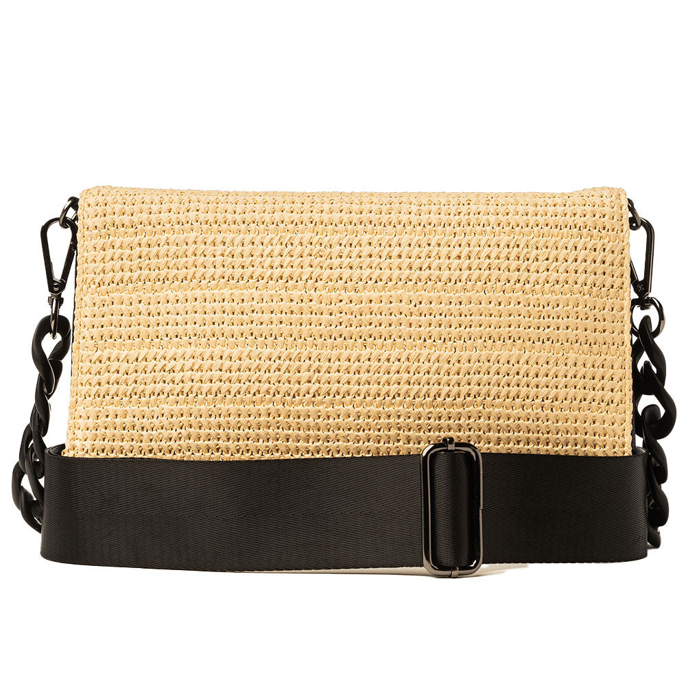 Calaycafe Lexi Raffia Crossbody Bag (Women's)