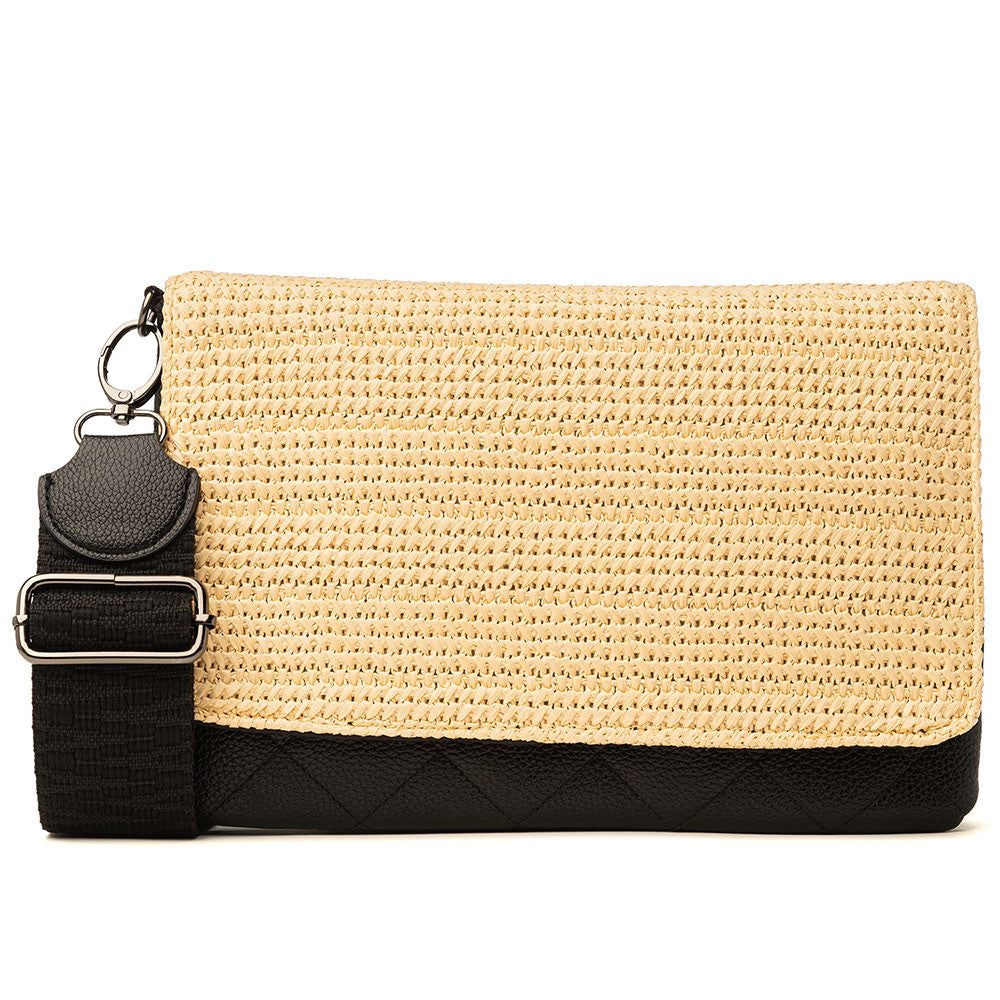 Calaycafe Lexi Raffia Crossbody Bag (Women's)